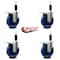 Service Caster 5'' Solid Poly Swivel 1-1/8'' Expanding Stem Caster Set Total Lock Brake, 4PK SCC-EXTTL20S514-SPUS-118-4 - alternate 3